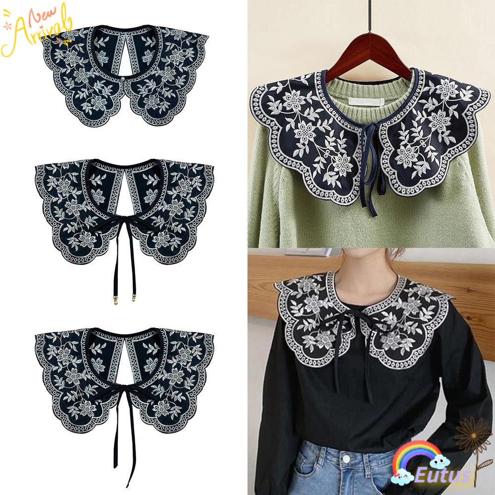 Phụ Kiện Cổ Áo Giả EUCA Cổ Áo Rời Phối Nơ Cho Nữ