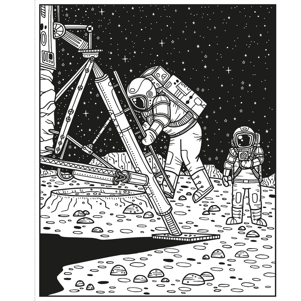 Space Magic Painting Book