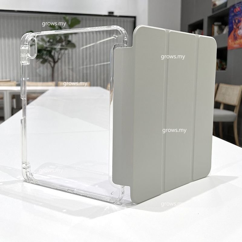 Ốp Máy Tính Bảng Cứng Trong Suốt Có Ngăn Đựng Bút Cho iPad 10.2 10.9 inch / iPad 10th Gen Pro 11 Pro 12.9 Air 5 Air4 Mini 6