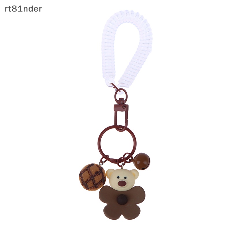 Rt Móc Chìa Khóa Hình Gấu Bông Hoạt Hình Có Chuông Và Móc Khóa Chống Thất Lạc Cho Ba Lô / Túi Xách / Xe Hơi