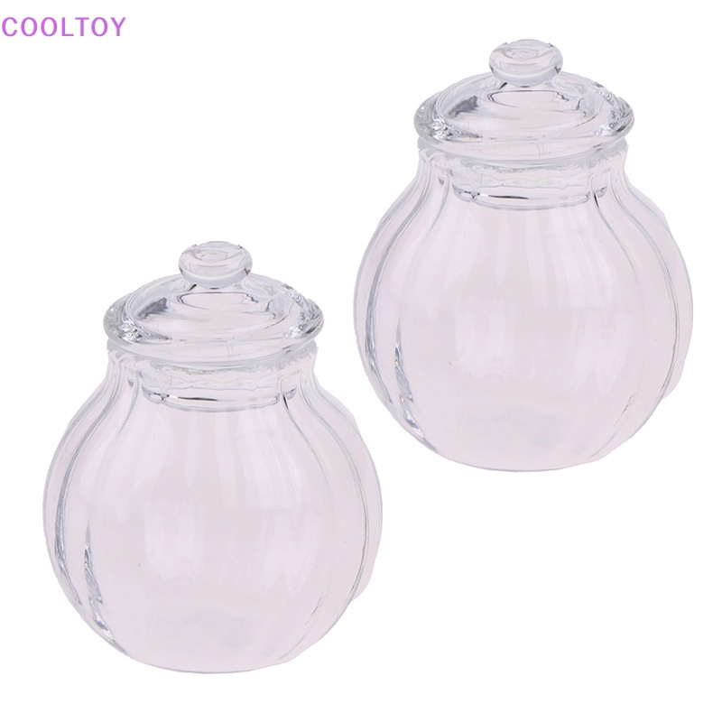 Mô Hình Hũ Thủy Tinh Tròn Đựng Kẹo / Bánh Mini Tỉ Lệ 1: 12 Trang Trí Nhà Búp Bê
