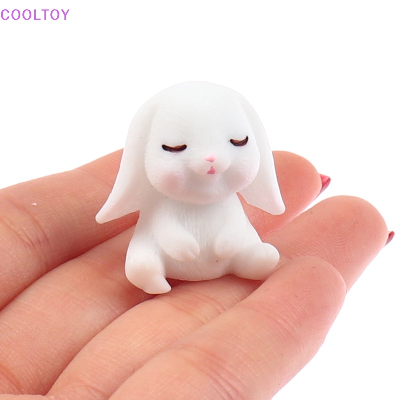 Set 6 Mô Hình Thỏ Và Cà Rốt Mini Trang Trí Bánh Kem