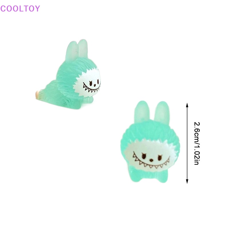 Set 2 Tượng COOLTOY Mini Phát Quang Họa Tiết Hoạt Hình Trang Trí Tiểu Cảnh