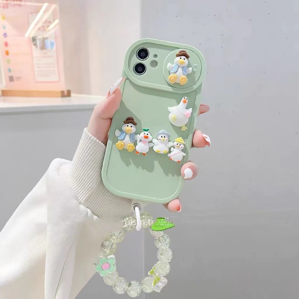 Ốp Điện Thoại Hình Chú Vịt Dễ Thương Cho iPhone 11 14 Pro Max / 13 / 13Pro / 12 / 12Pro / 11 Pro Max / XS Max