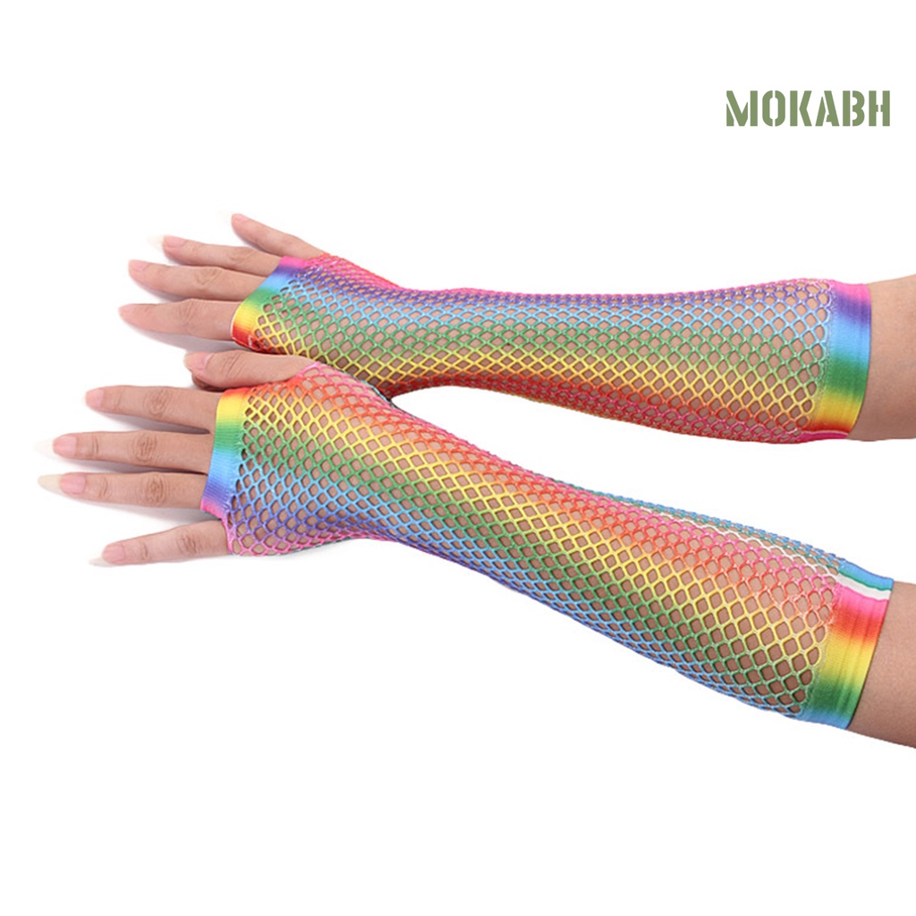 1 Đôi Găng Tay Lưới Hở Ngón Trọng Lượng Nhẹ Một Kích Thước Cho Lễ Hội