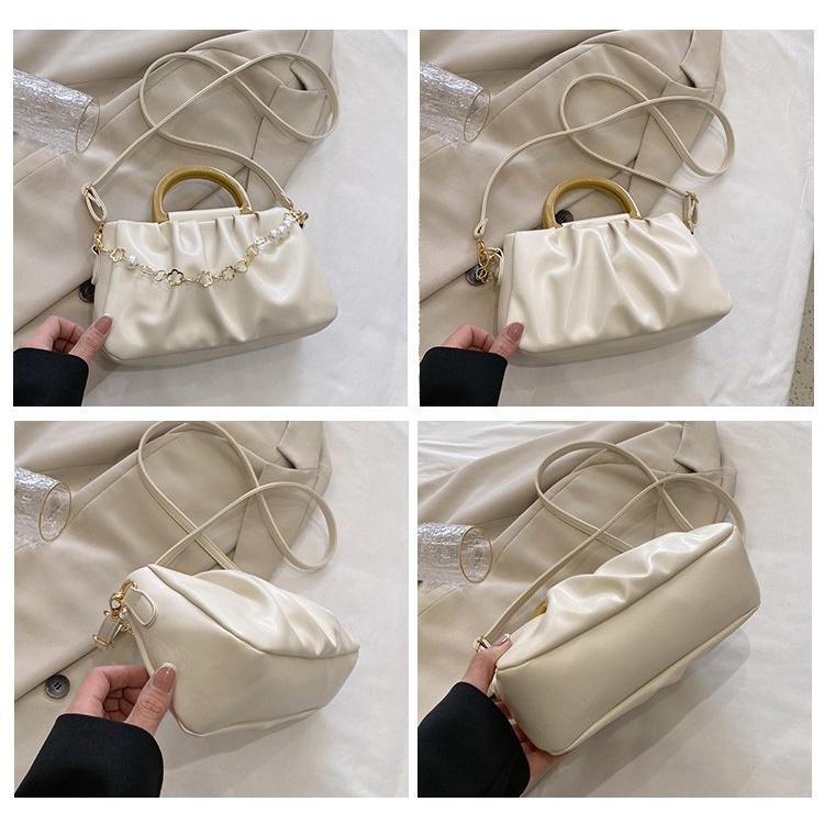 Ielgy Túi Xách Tay Xếp Ly Sức Chứa Lớn Dễ Phối Đồ