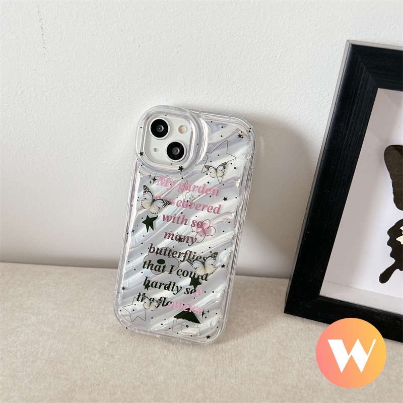 Ốp Điện Thoại Hình Bướm 3D Sang Trọng Cho IPhone 7 8 6 6S Plus 14 13 12 Pro MAX XS MAX SE 2020 11 7Plus XR X