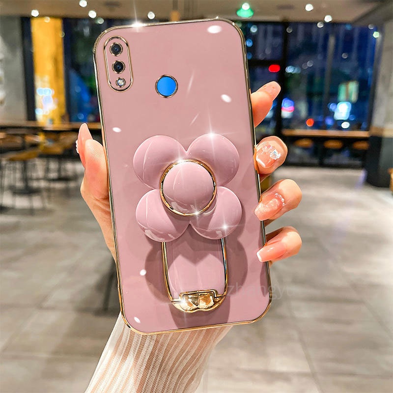Ốp lưng Huawei nova 3 Huawei nova 3i TPU Mềm Siêu Mỏng Mạ Điện Hình Cối Xay Gió 3D Chống Sốc Cho Rea