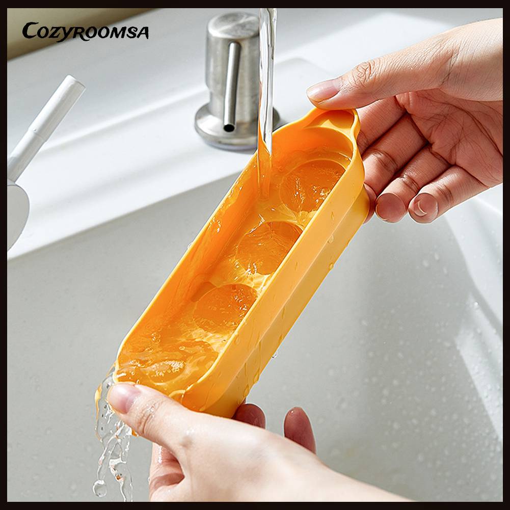 Khuôn Silicone Làm Đá 4 Ô Có Thể Tái Sử Dụng