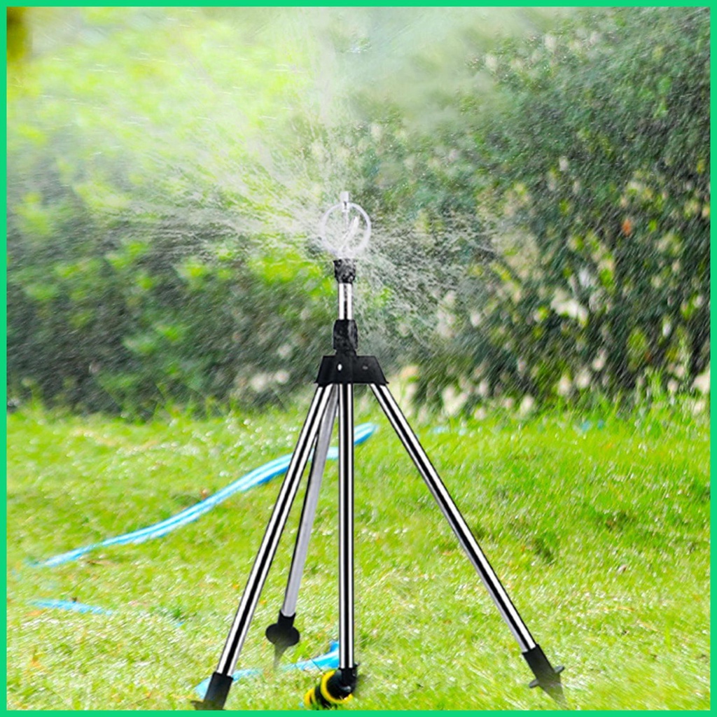 Bộ Giá Đỡ Ba Chân + Vòi Phun Nước + Vòi Phun Cỡ Lớn Xoay 360 Độ Cho Sân Vườn jiwvn