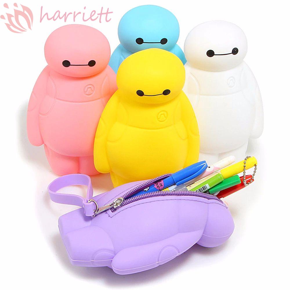 Túi đựng bút silicon hình baymax siêu anh hùng 6 dễ thương đa tiện dụng