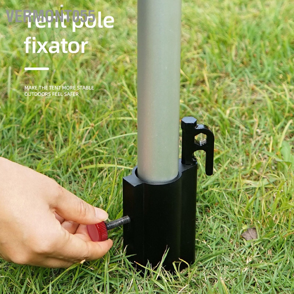 Vermont055 Tán Lều Cần Giữ Hợp Kim Nhôm Có Thể Điều Chỉnh Cực Đất Giá Đỡ Cho Câu Cá Cắm Trại Ngoài Trời