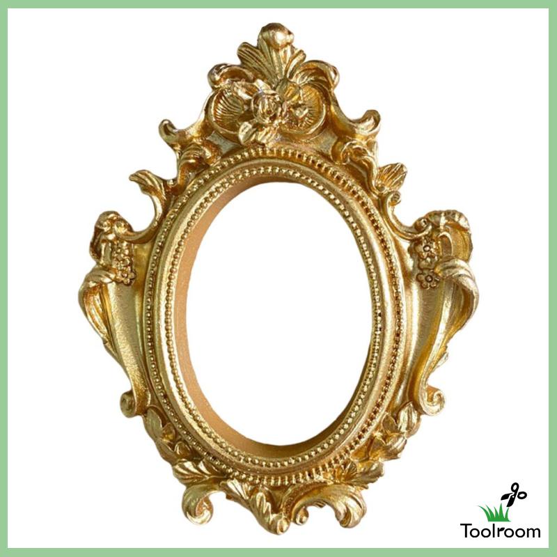 Khuôn Làm Đạo Cụ Trang Trí Hình Oval Mini Bằng Nhựa Resin Kiểu Vintage