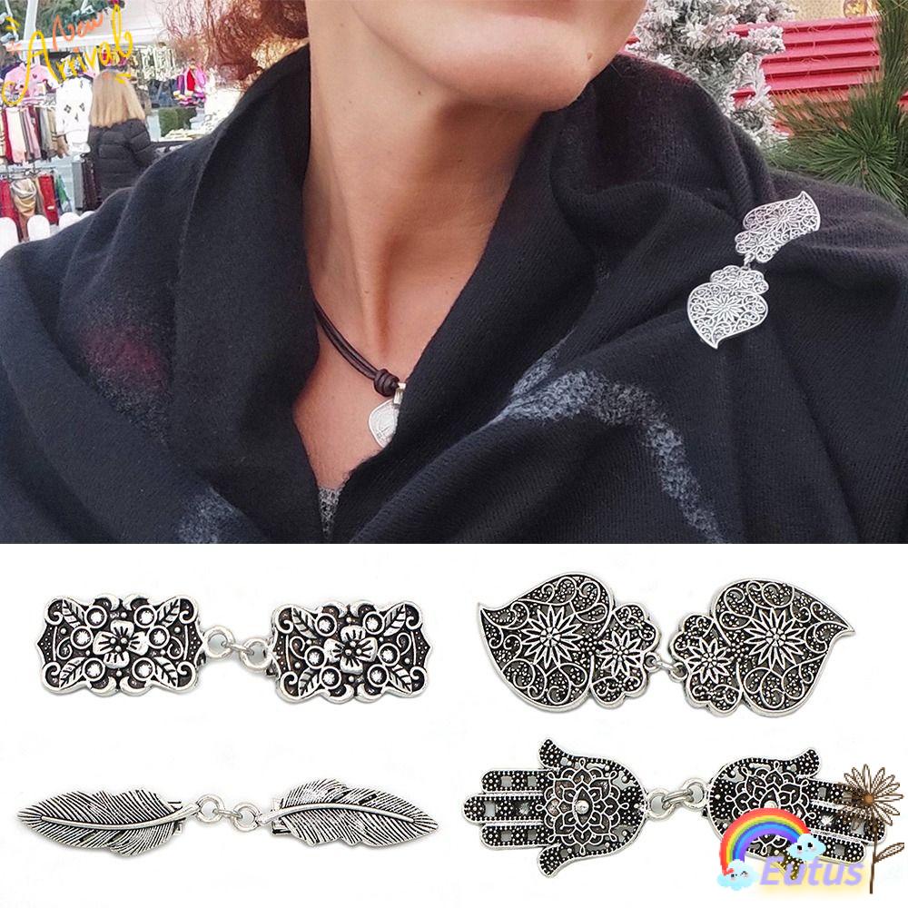 Kẹp Cài Khăn Choàng Hình Chiếc Lá Thời Trang Cho Nữ