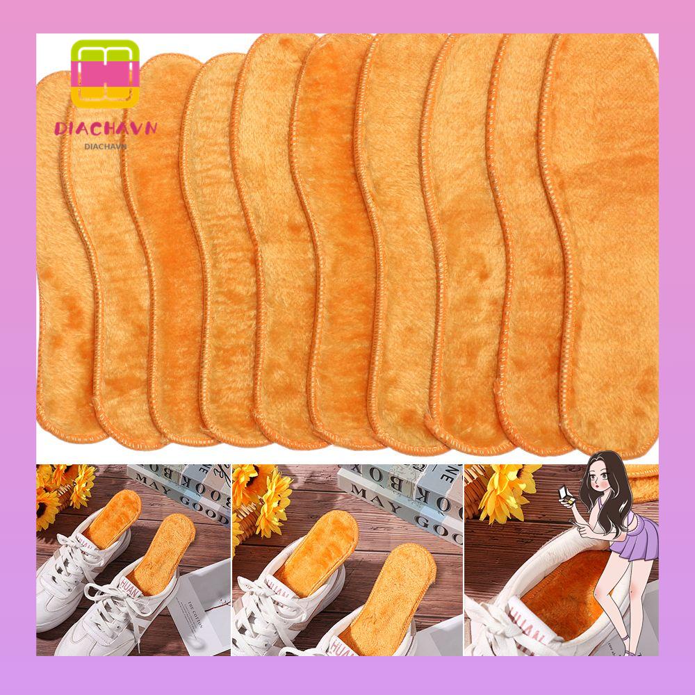Miếng Lót Giày Vải Nỉ Phối Lông Dày Dặn Thoáng Khí Thay Thế Cho Nam Và Nữ
