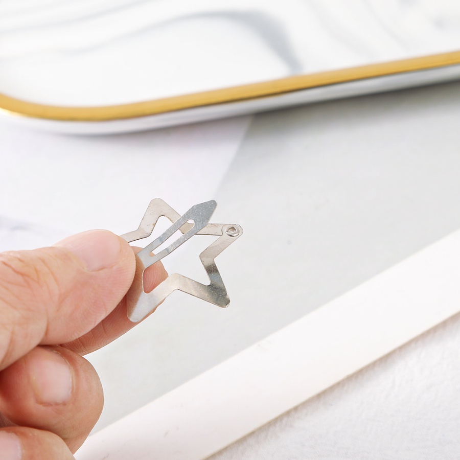 Set 5 / 10 / 20 / 30 / 40 / 50 Kẹp Tóc Hình Ngôi Sao Năm Cánh Dễ Thương Cho Bé Gái