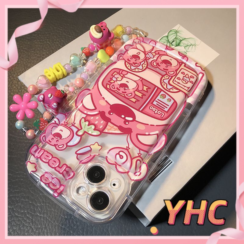 Ốp Lưng iPhone Phim hoạt hình gấu dâu tây, TV, xà phòng, camera chống rung, bảo vệ vỏ điện thoại silicon Cho Iphone 6 / 6S / 6splus / se / 7 / 7plus / 8 / 8plus / X / xs / xsmax / 11 / 12 / 13 / 14 / Plus / pro / pro max-425