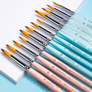 Bộ 7 cọ vẽ màu nước đầu tròn bằng nylon jo384