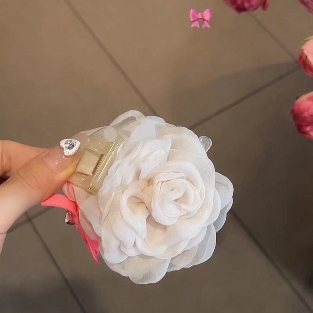 Kẹp Tóc Hoa Hồng Hai Mặt Thời Trang Cho Nữ