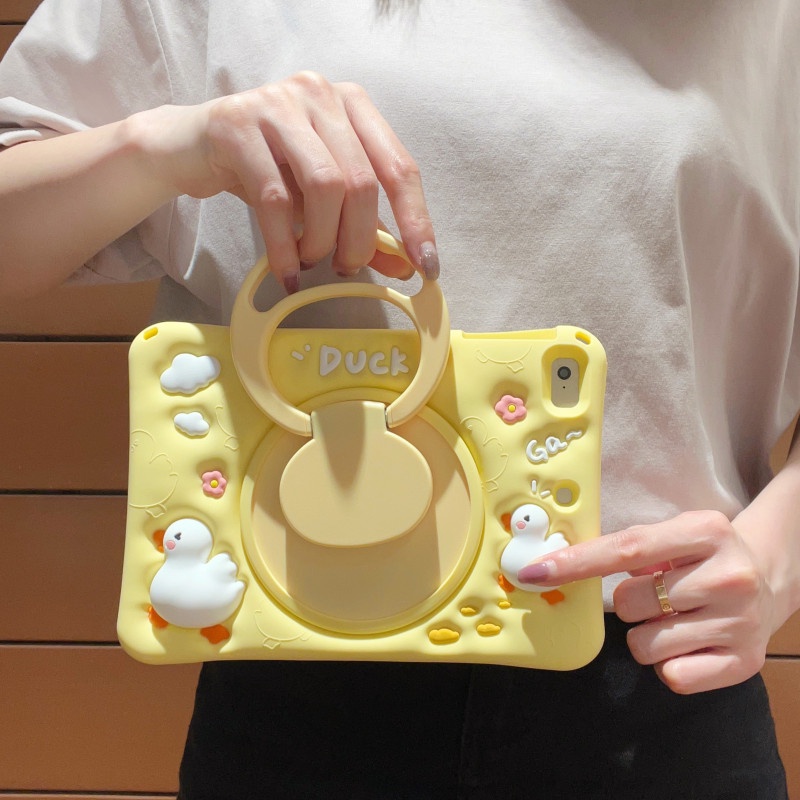 Ốp Máy Tính Bảng Silicon Dẻo In Hình Vịt Giảm Căng Thẳng Cho Ipad 10.2 Ipad 10Th 10.9 Mini 4 / 5 Ipad Air 1 / 2 Air 4 / 5 Pro 11 Ipad Gen 5