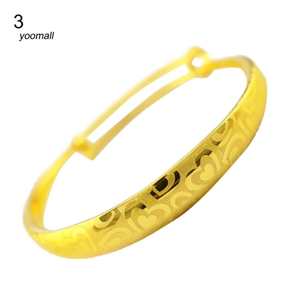 Vòng Đeo Tay Màu Vàng Đồng Tinh Xảo Không Phai Có Thể Điều Chỉnh Kích Thước Cho Đám Cướ