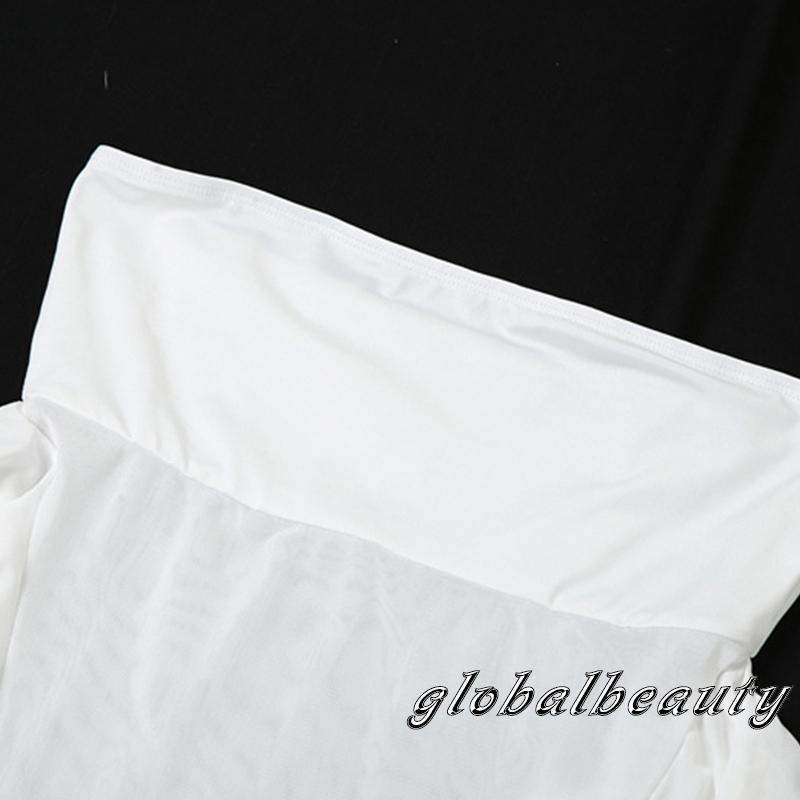 Áo Ống Nhún Bèo Hở Lưng Phối Tua Rua Phong Cách Đường Phố Cho Nữ