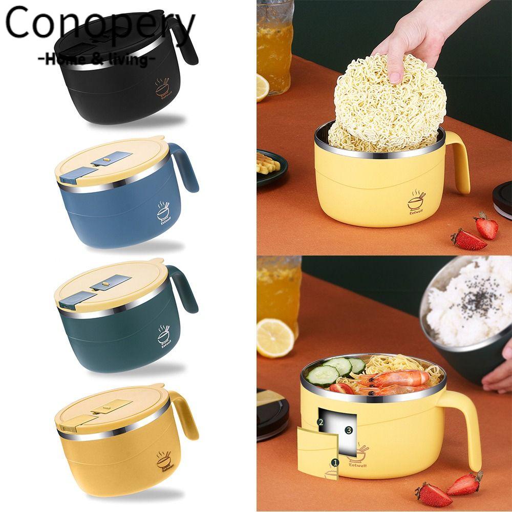 CONOPERY Hộp Đựng Thức Ăn Trưa Bằng Thép Không Gỉ Có Thể Tái Sử Dụng Cho Học Sinh / Nhân Viên Văn Phòng