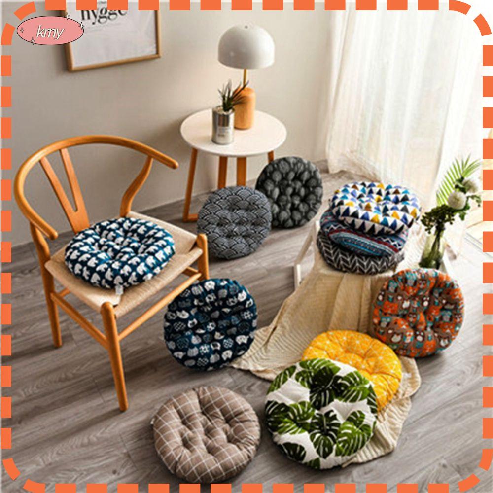 Gối Đệm Ghế Ngồi Hình Tròn In Họa Tiết Trang Trí Nhà Cửa