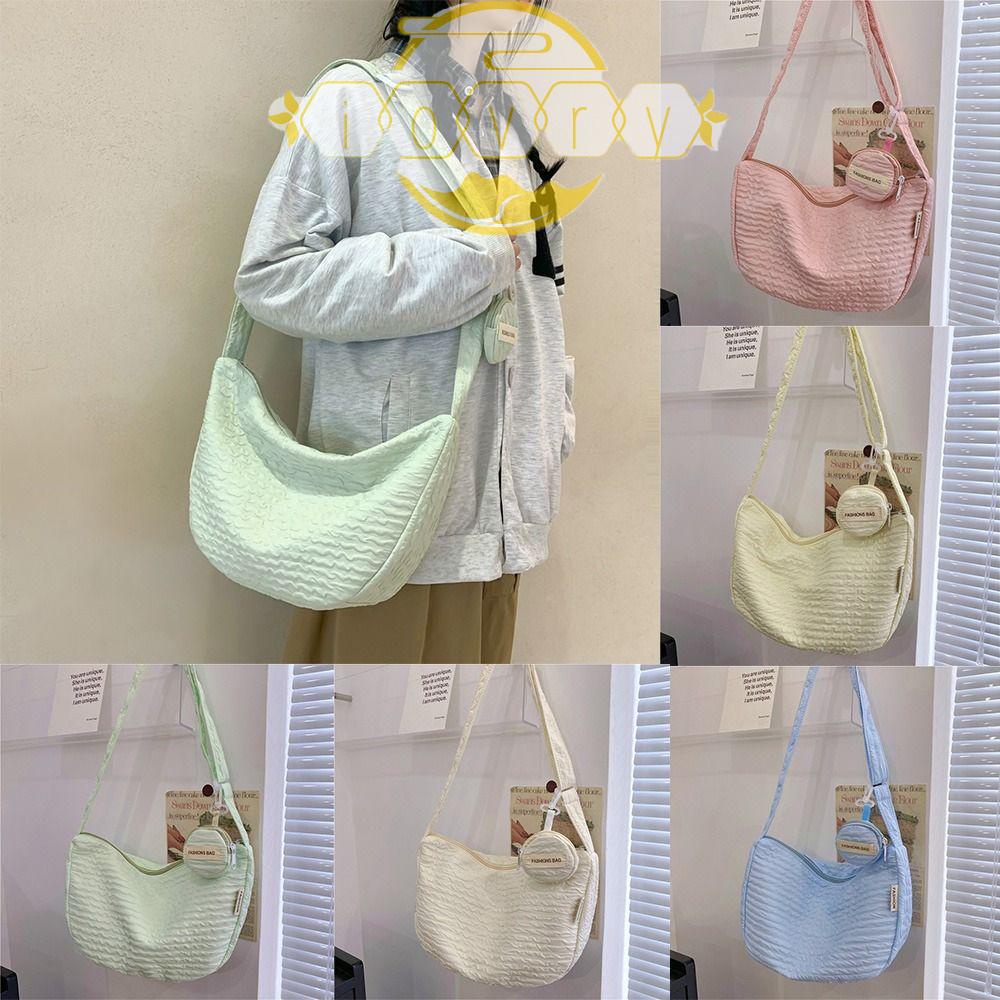 Túi Xách Đeo Vai Màu Ngà Phong Cách Hàn Quốc Dễ Thương Thời Trang Cho Nữ