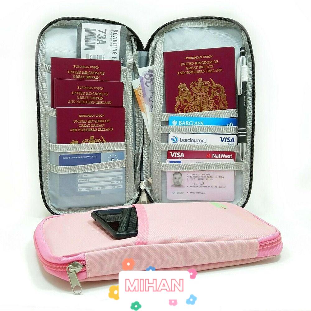 Túi Đựng Thẻ Tín Dụng Sức Chứa Lớn Có Khóa Kéo MIHAN1