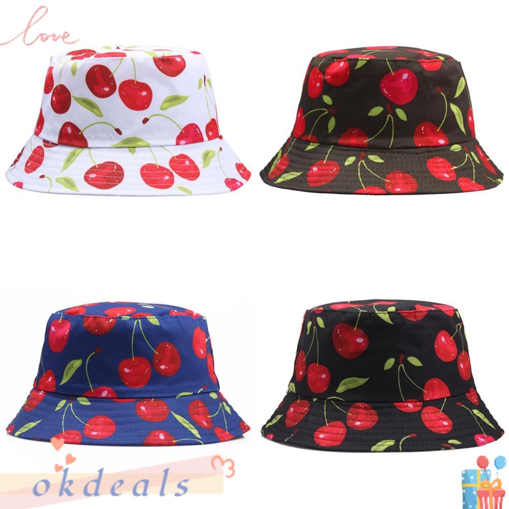 Nón Vành Chống Nắng In Họa Tiết Trái Cây Thời Trang Mùa Hè Cho Nam Và Nữ