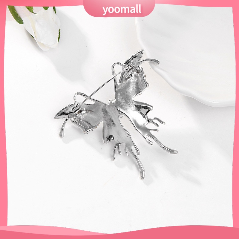 [YM] Trâm Cài Áo Đính Đá Hình Bướm Chất Lượng Cao Cá Tính Dễ Phối Đồ