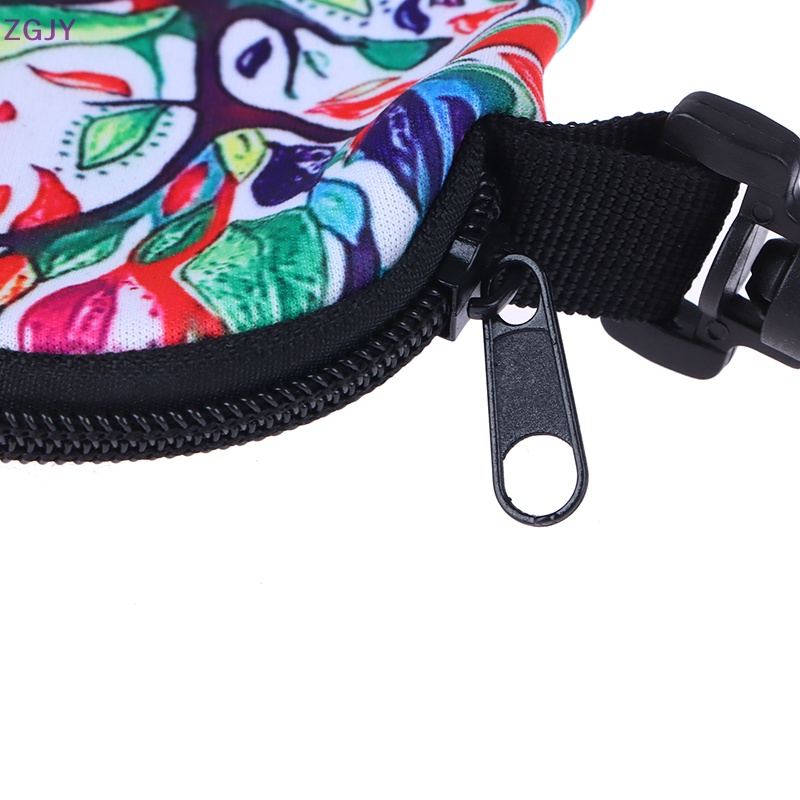 1 Hộp Đựng Mắt Kính Cầm Tay Bằng Cao Su Tổng Hợp Mềm Siêu Nhẹ Có Khóa Kéo Mới