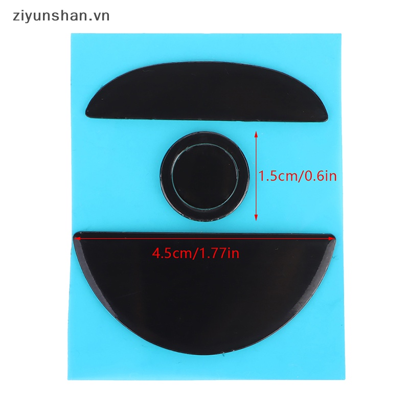 Ziyunshan 1set mouse feet pad mouse skate for herjill aj199 superlight mouse glides curve edge mouse foot stickers vn