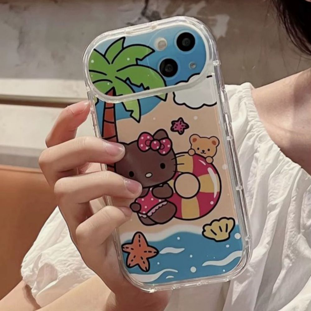 Ốp Điện Thoại TPU Mềm Chống Rơi Họa Tiết Hello Kitty Dễ Thương Cho IPhone 11 12 13 14 Pro Max