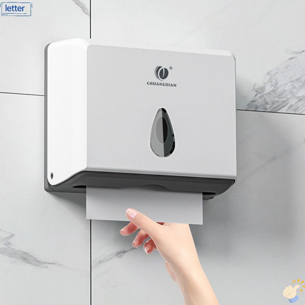 LET Giá Đỡ Cuộn Khăn Giấy Vệ Sinh Gắn Tường Không Cần Chạm Tiện Dụng Cho Phòng Tắm / Nhà Bếp