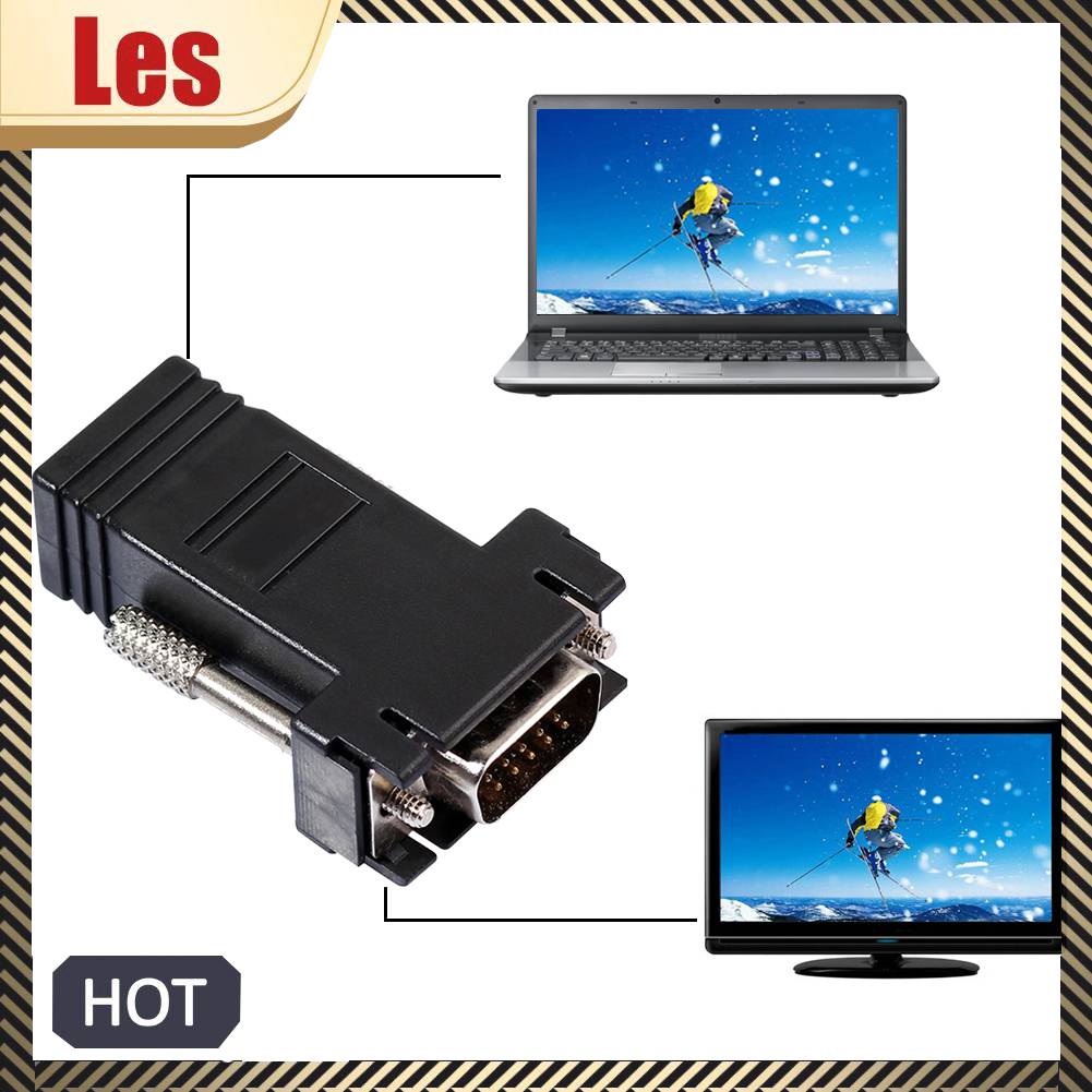 Cáp ChuyểN ĐổI Mở RộNg VGA Sang Lan Cat5 Cat5e / 6 RJ45