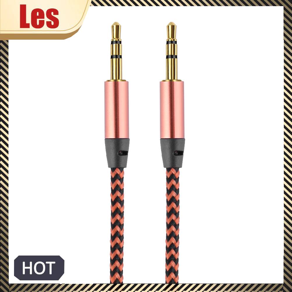 Dây Cáp Âm Thanh Mạ Vàng 1m 3.28ft 3.5mm Male Sang Male Cho Xe Hơi