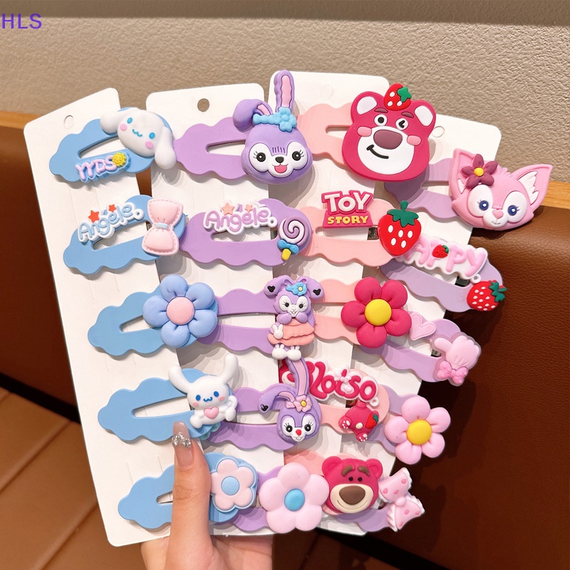 1 Bộ Kẹp Tóc Nhiều Màu Sắc Dễ Thương Cho Bé Gái