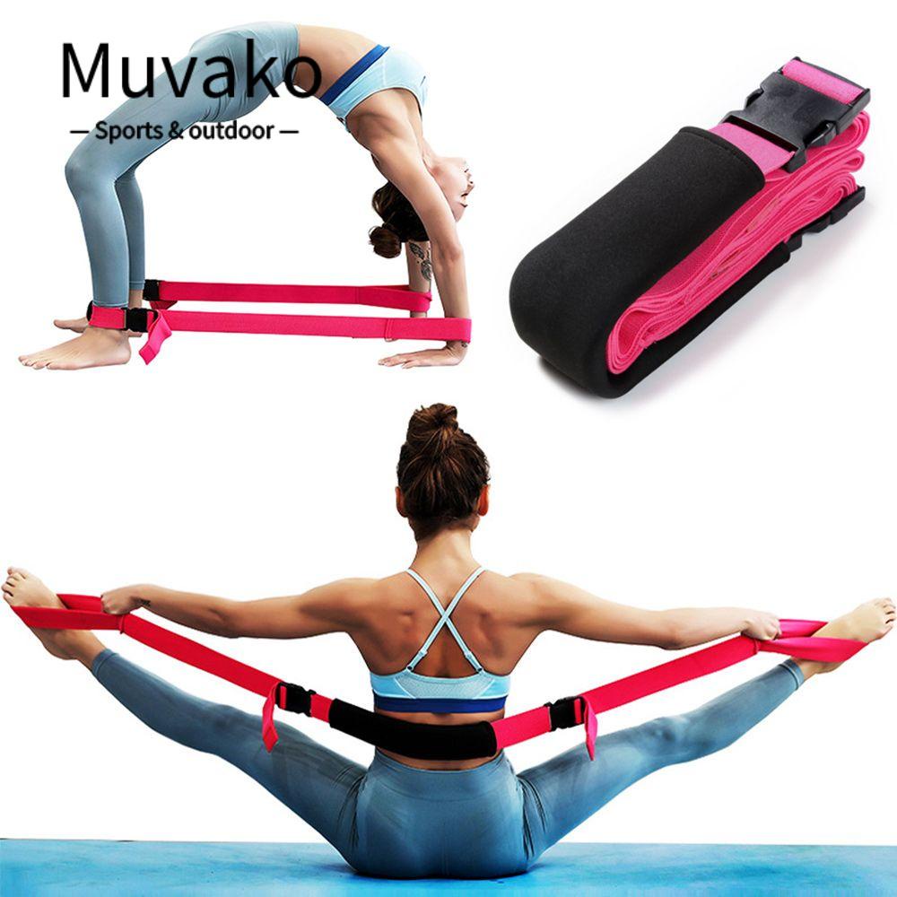 MUVAKO Dây Đai Co Giãn Đeo Chân Tập Thể Hình Có Thể Điều Chỉnh Độ Dài