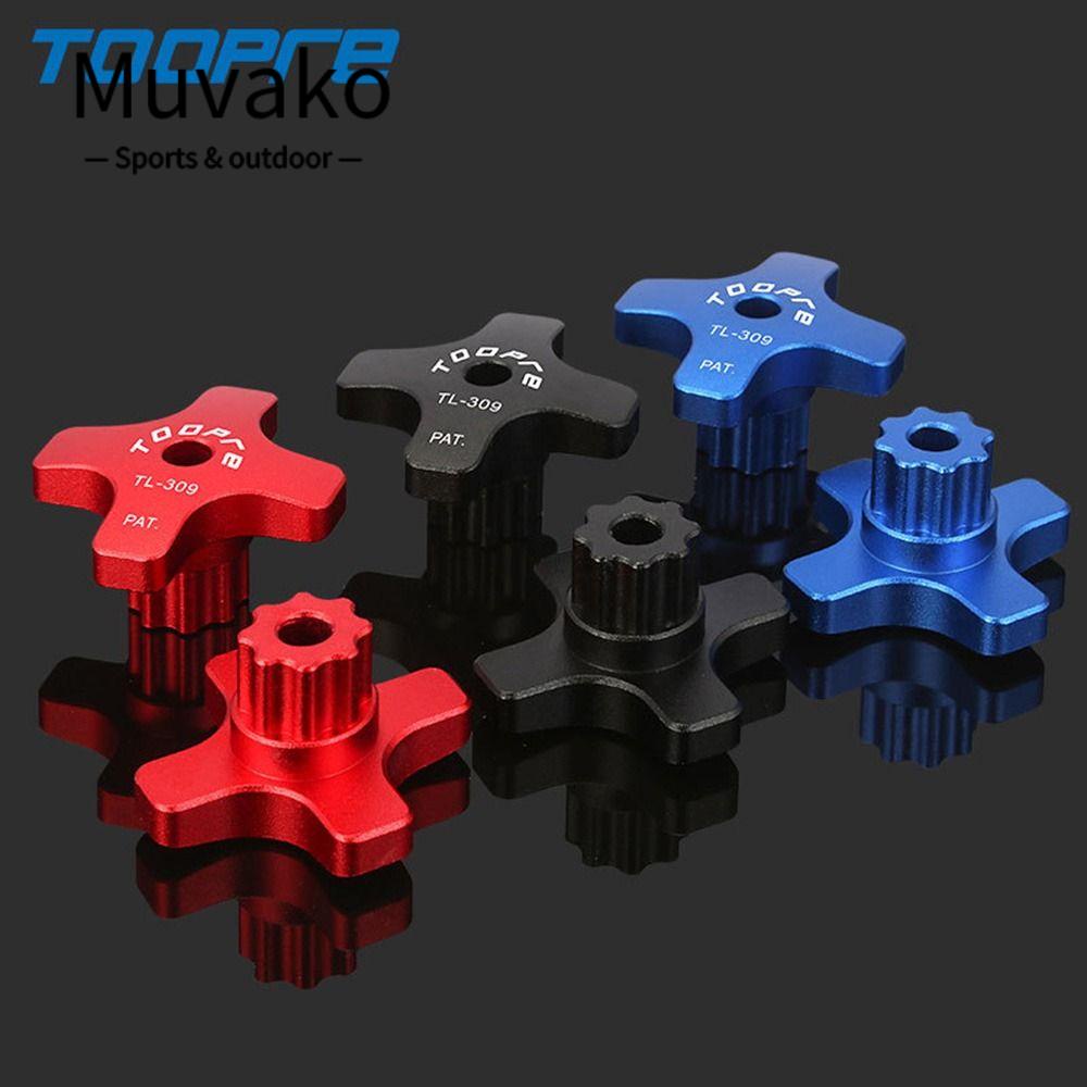 MUVAKO Vỏ Bọc Trục Đĩa Xe Đạp Bằng Hợp Kim Nhôm Điều Chỉnh Được