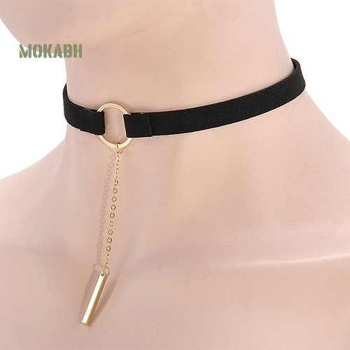 Vòng Cổ Choker Bằng Nhung Mặt Tròn Thời Trang Cho Nữ