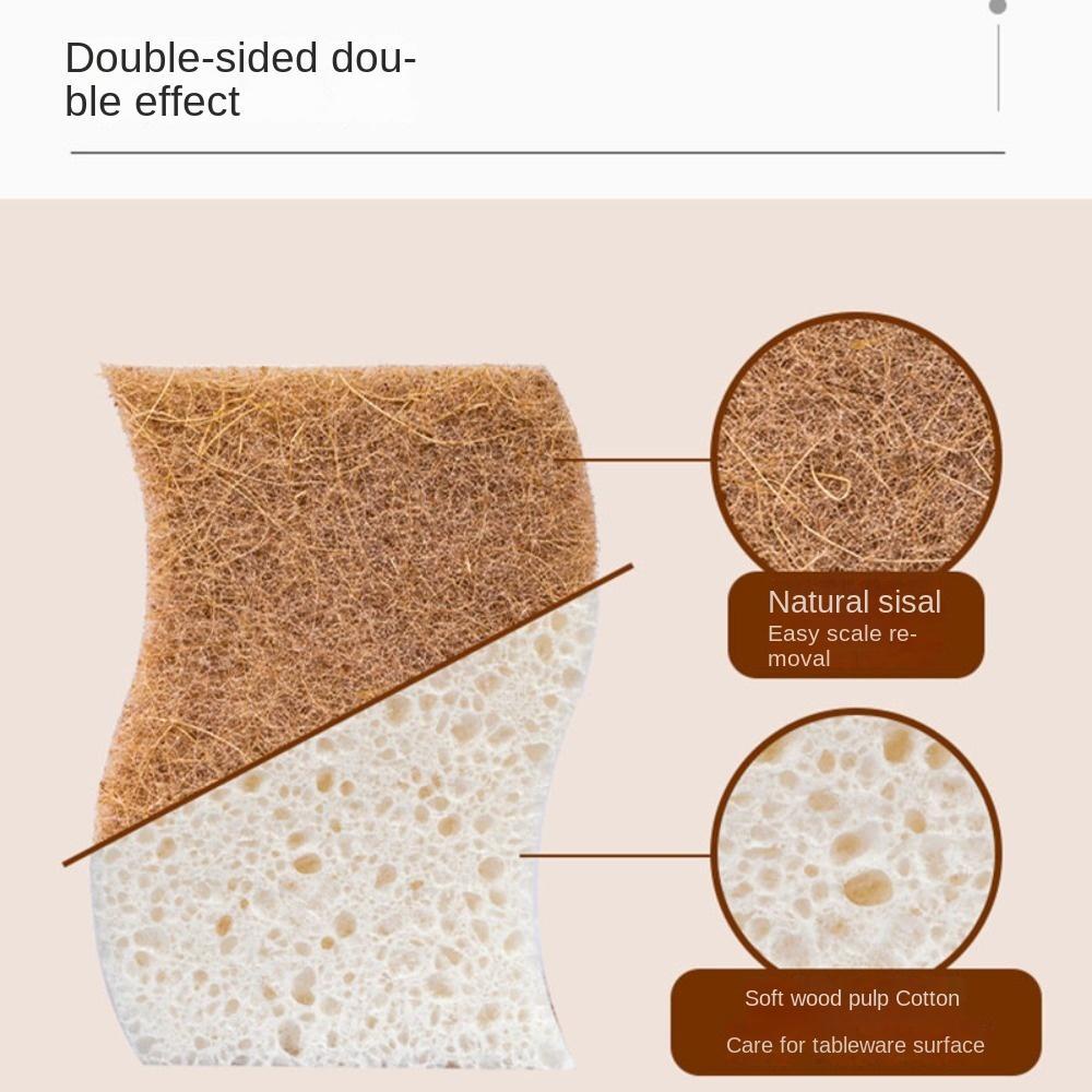 FAY Set 4 Miếng Bọt Biển Rửa Chén Hình Chữ S Dễ Lau Chùi Cho Nhà Bếp