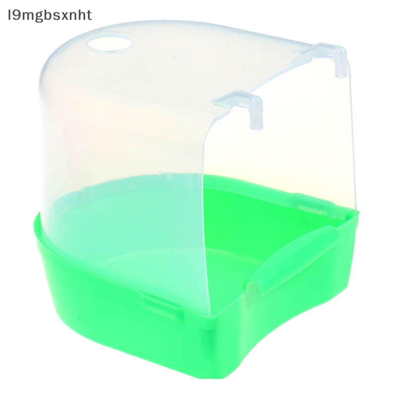 OOO nhựa chim nước tắm hộp bồn tắm Parrot cho PARAKEET treo Bát uuu