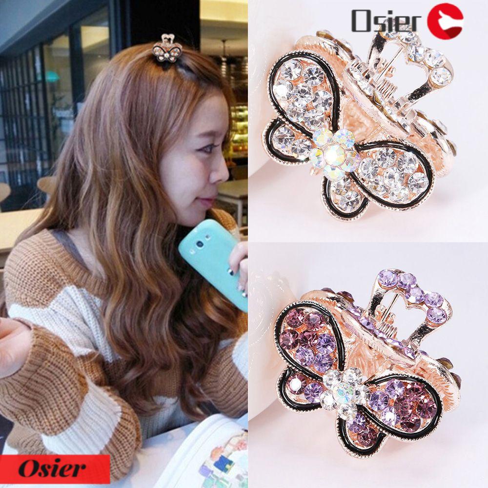 OSIER1 Kẹp TóC HìNh Bươm BướM ĐíNh Kim Cương Giả Dễ Thương