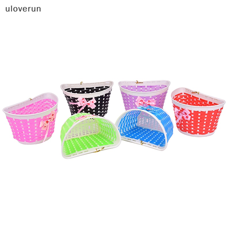 1 Giỏ Xe Đạp Bằng Nhựa Đính Nơ Dễ Thương Cho Bé vn