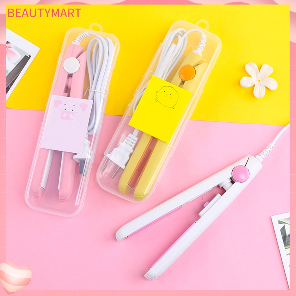 Máy Duỗi / Uốn / Duỗi Tóc Tráng Men Mini Nhanh Chóng Dễ Sử Dụng