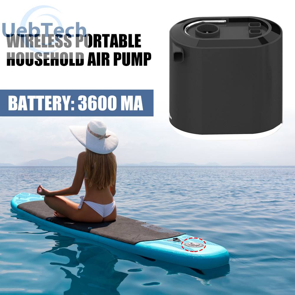 Máy Bơm Khí 3600mA Chống Thấm Nước Cho Thuyền Cao Su