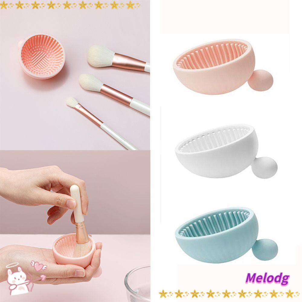 MELODG Miếng Silicone Vệ Sinh Cọ Trang Điểm Tiện Lợi