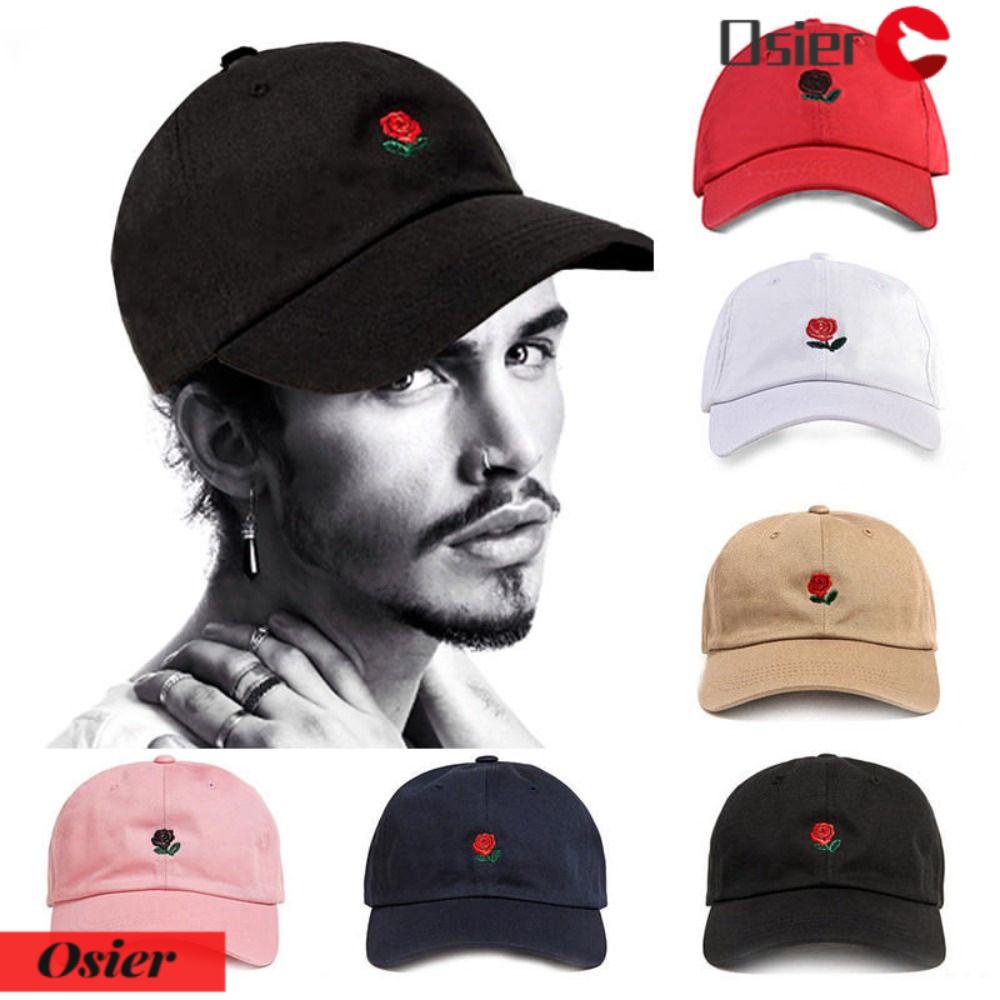 Mũ Lưỡi Trai Chất Liệu Polyester Thoáng Khí Thêu Họa Tiết Hoa Hồng 1 Cho Nam Và Nữ